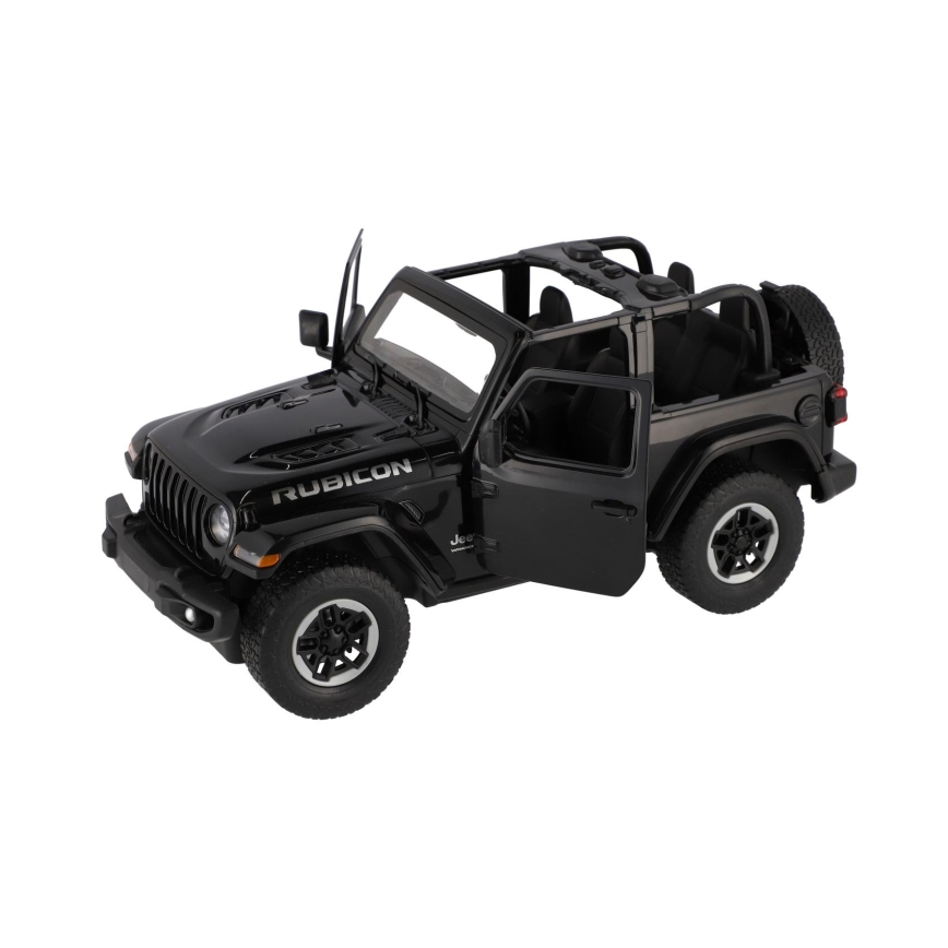 Auto radiocomandata Jeep Wrangler Rubicon RASTAR, alimentata da 5xAA + 2xAA, nera