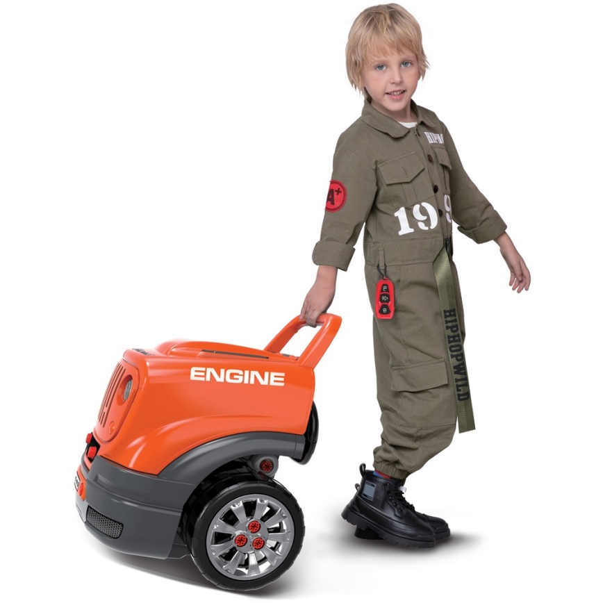 Autofficina per bambini 3xAAA + 1xCR2025 arancione/grigio