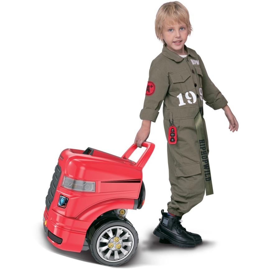 Autofficina per bambini 3xAAA + 1xCR2025 rosso