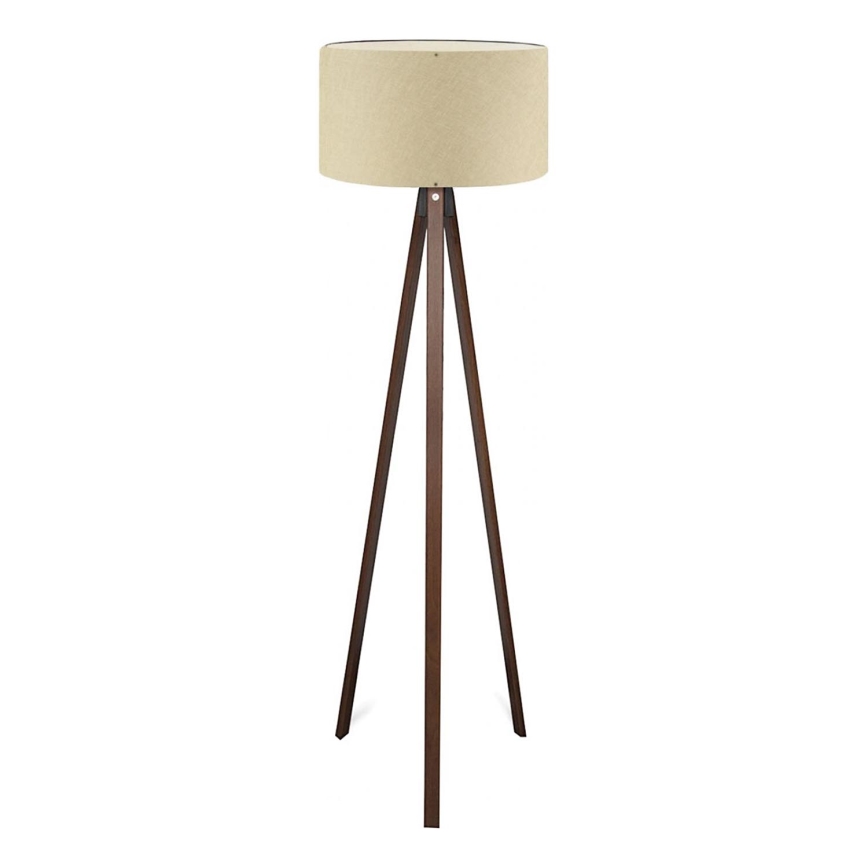 AYD 1xE27/40W/230V lampada da terra beige/marrone