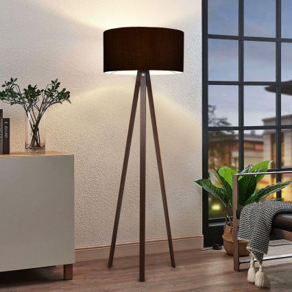 AYD Lampada da terra 1xE27/40W/230V Nera/Marrone