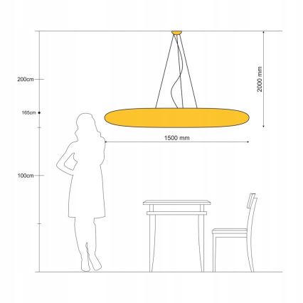 Azzardo AZ0289 - Lampadario su filo ACRYLIO 6xT5/40W/230V