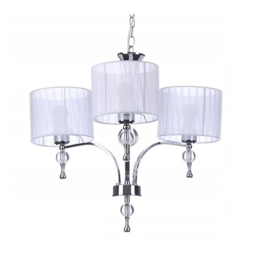 Azzardo AZ1006 - Lampadario con catena IMPRESS 3xE27/60W/230V