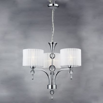 Azzardo AZ1006 - Lampadario con catena IMPRESS 3xE27/60W/230V