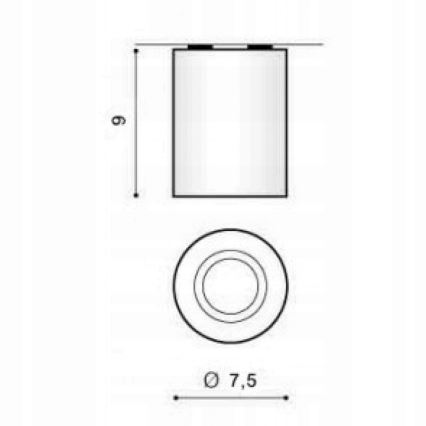 Azzardo AZ1054 - Plafoniera BORIS 1xGU10/50W/230V