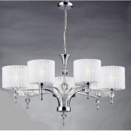 Azzardo AZ1106 - Lampadario con catena IMPRESS 7xE27/60W/230V