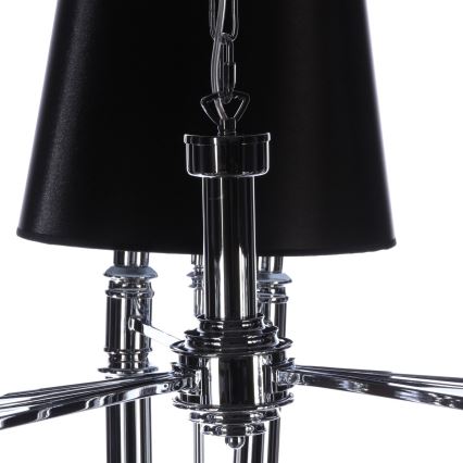 Azzardo AZ1344 - Lampadario su catena DIABLO 6xE14/11W/230V nero