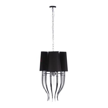 Azzardo AZ1345 - Lampadario su catena DIABLO 6xE14/11W/230V nero