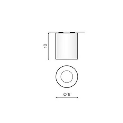 Azzardo AZ1360 - Plafoniera da esterno ARO 1xGU10/50W/230V IP54