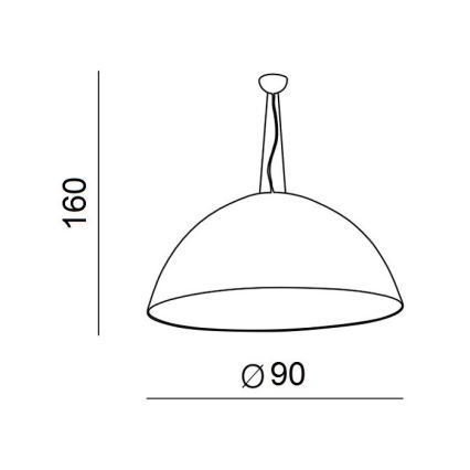 Azzardo AZ1402 - Lampadario su filo MAGMA 4xE27/60W/230V