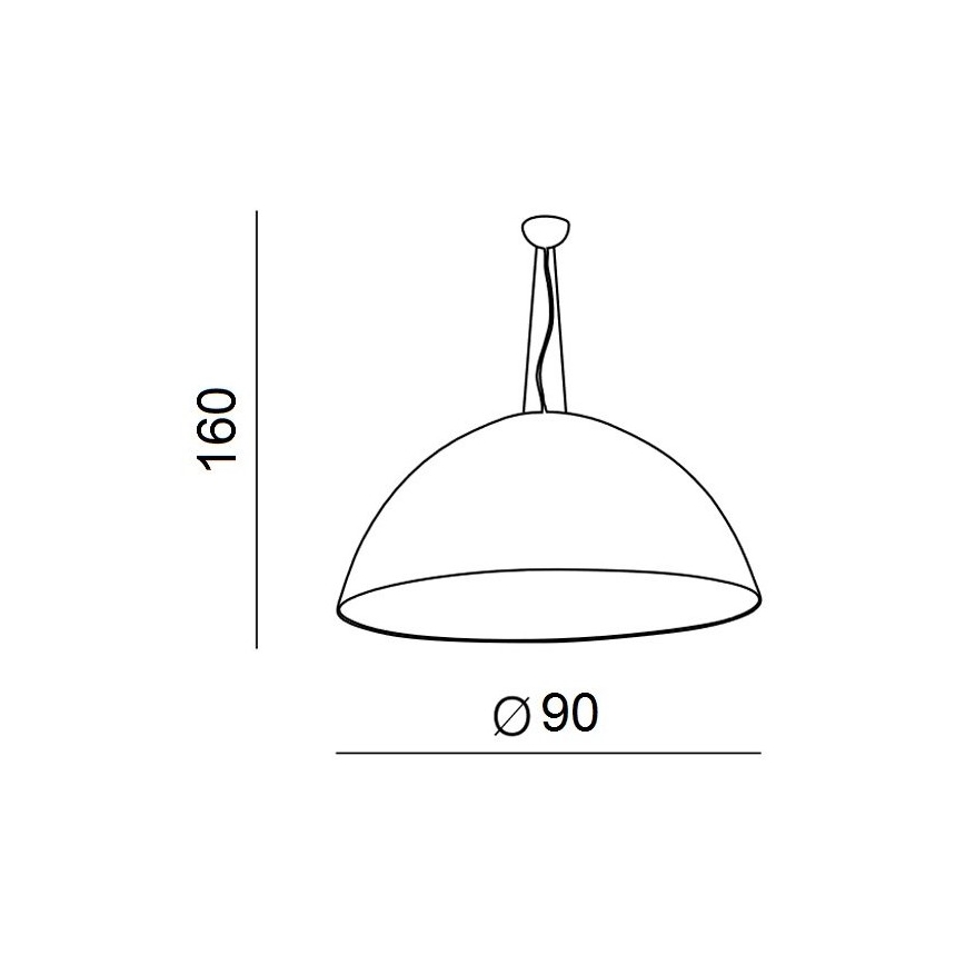 Azzardo AZ1402 - Lampadario su filo MAGMA 4xE27/60W/230V