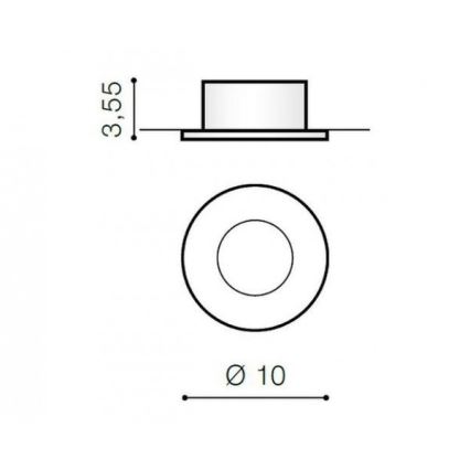 Azzardo AZ1714 - Lampada da incasso per esterni OSCAR 1xGU10/50W/230V IP44