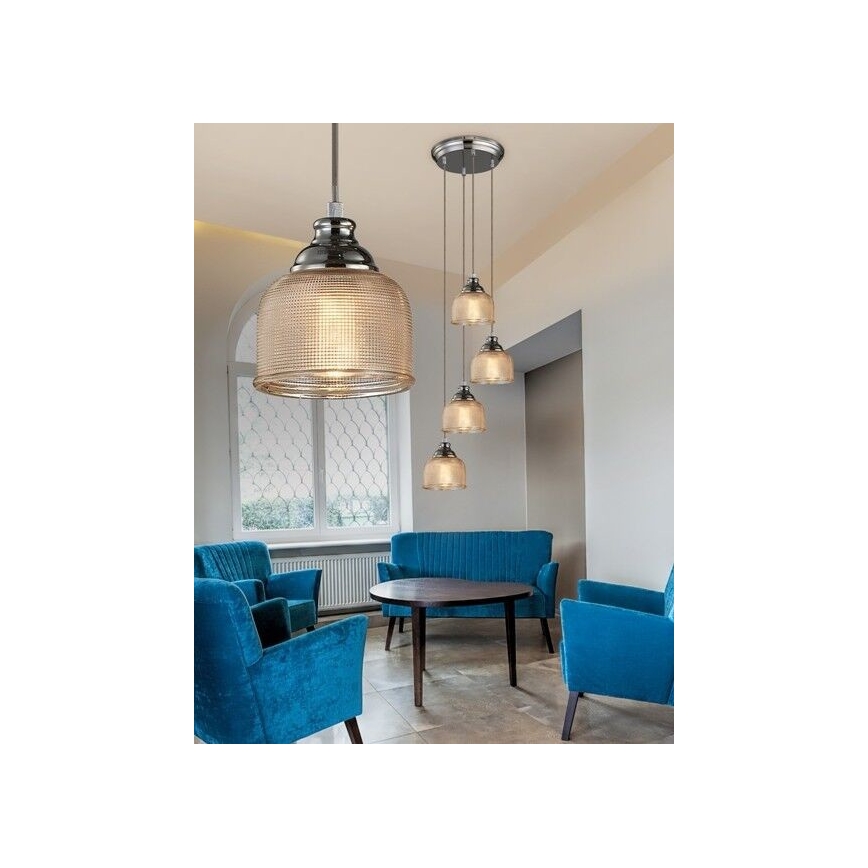 Azzardo AZ2109 - Lampadario a sospensione con filo MORA 1xE27/60W/230V