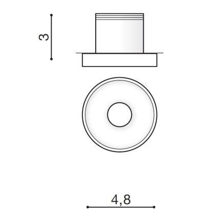 Azzardo AZ2234 - Lampada LED da incasso OKA 1xLED/3W/230V