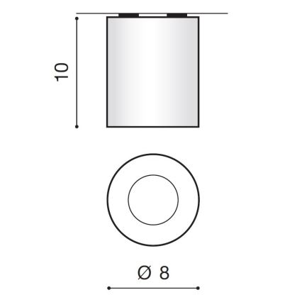 Azzardo AZ2558 - Plafoniera da esterno ARO 1xGU10/50W/230V IP54