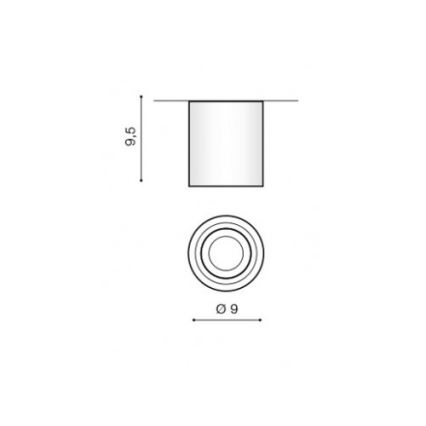 Azzardo AZ2690 - Plafoniera da bagno BRANT 1xGU10/50W/230V IP44