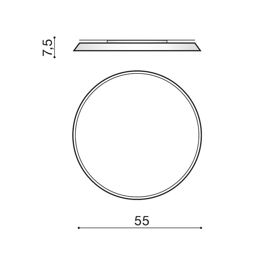 Azzardo AZ2739 - Plafoniera LED CORTONA LED/50W/230V 4000K