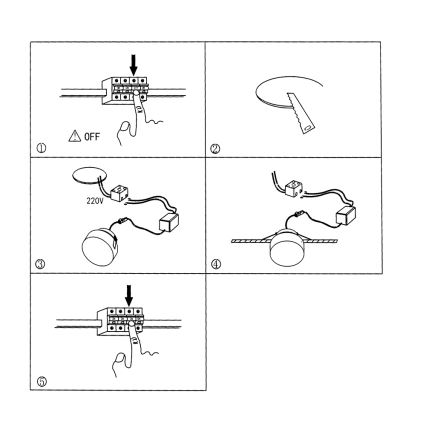 Azzardo AZ2774 - Lampada LED da incasso LINZ LED/5W/230V IP44