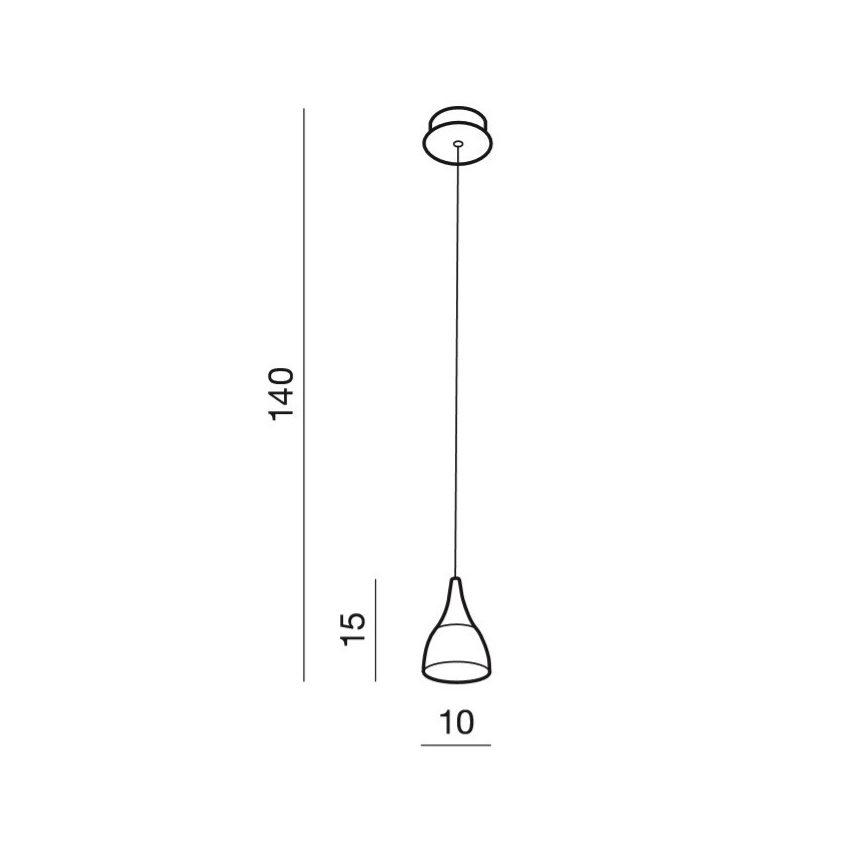 Azzardo AZ2847 - Lampadario LED a sospensione DALMATIA su cavo LED/5W/230V