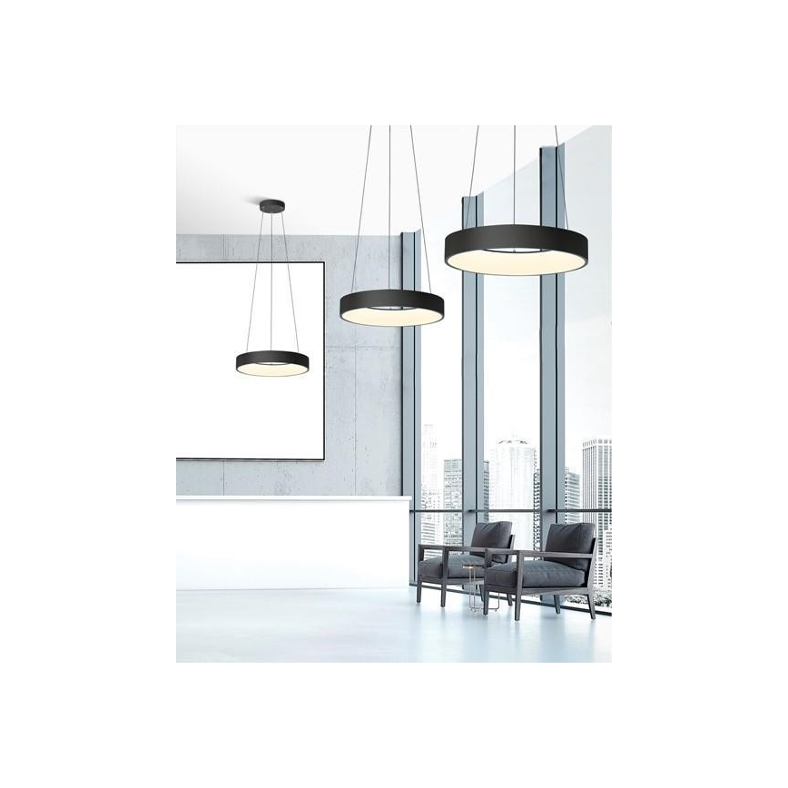Azzardo AZ3449 - Lampadario LED dimmerabile a sospensione con filo SOVANA LED/80W/230V + Telecomando