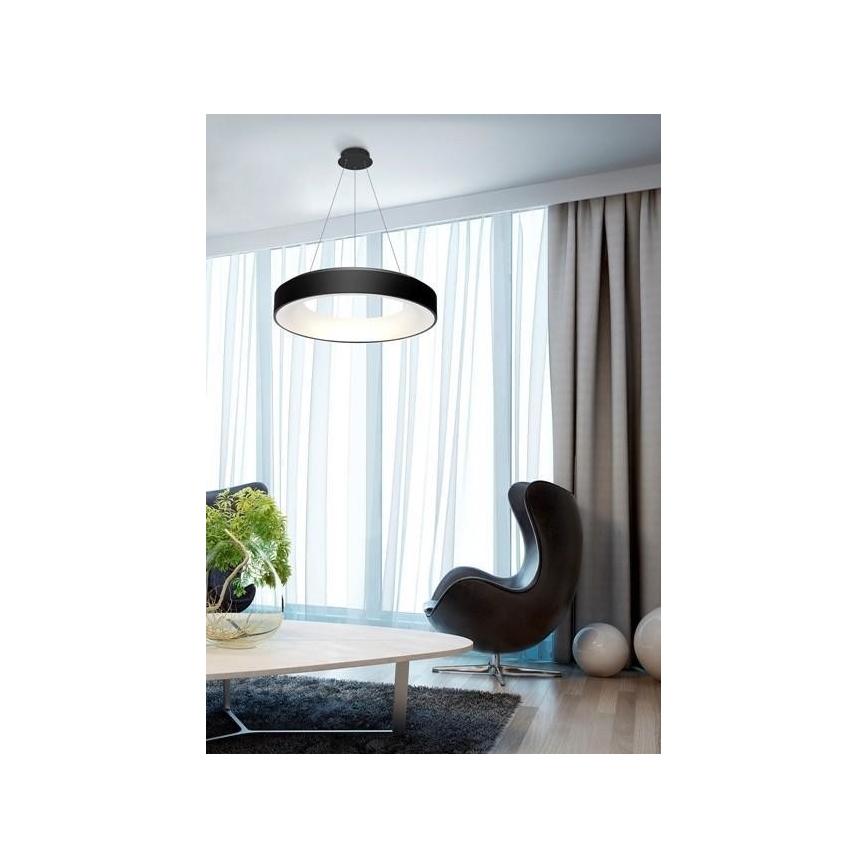 Azzardo AZ3449 - Lampadario LED dimmerabile a sospensione con filo SOVANA LED/80W/230V + Telecomando