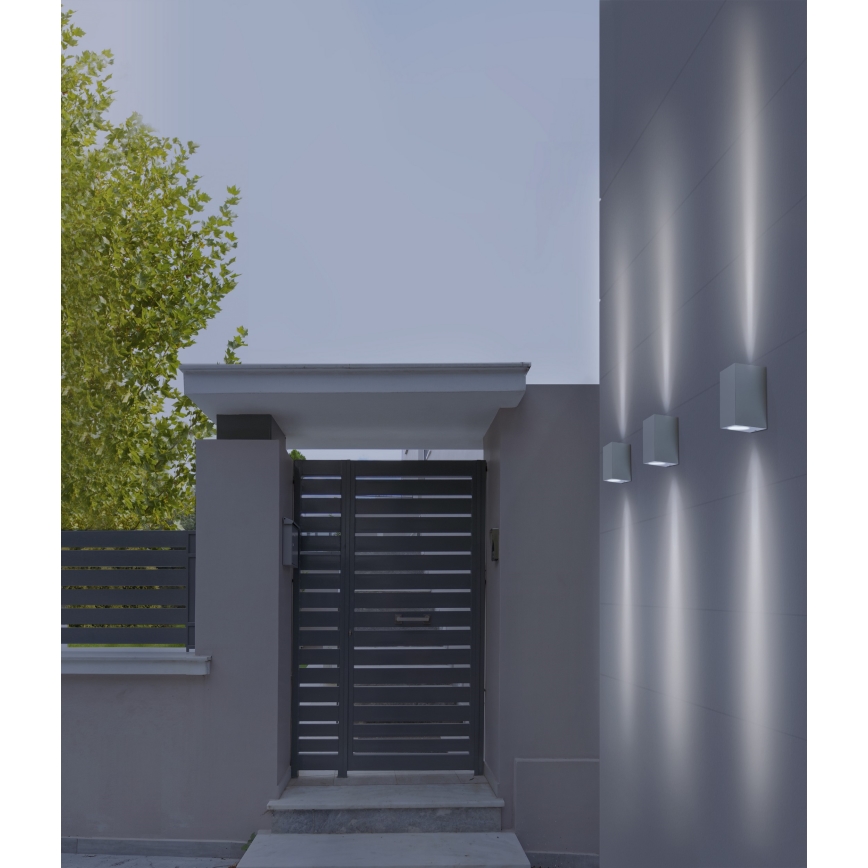 Azzardo AZ4267 - Applique da esterno RIMINI 1xGU10/35W/230V IP54 quadrato