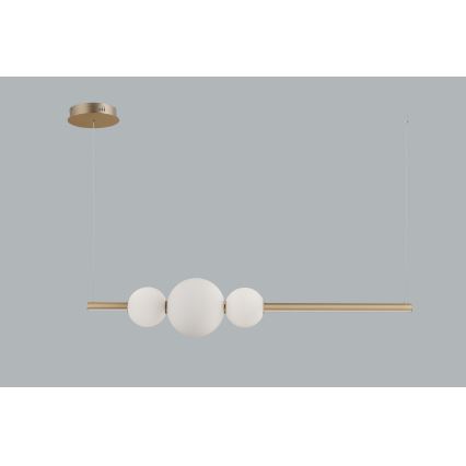 Azzardo AZ4427 - Lampadario LED dimmerabile su corda SANDRA LED/48W/230V oro