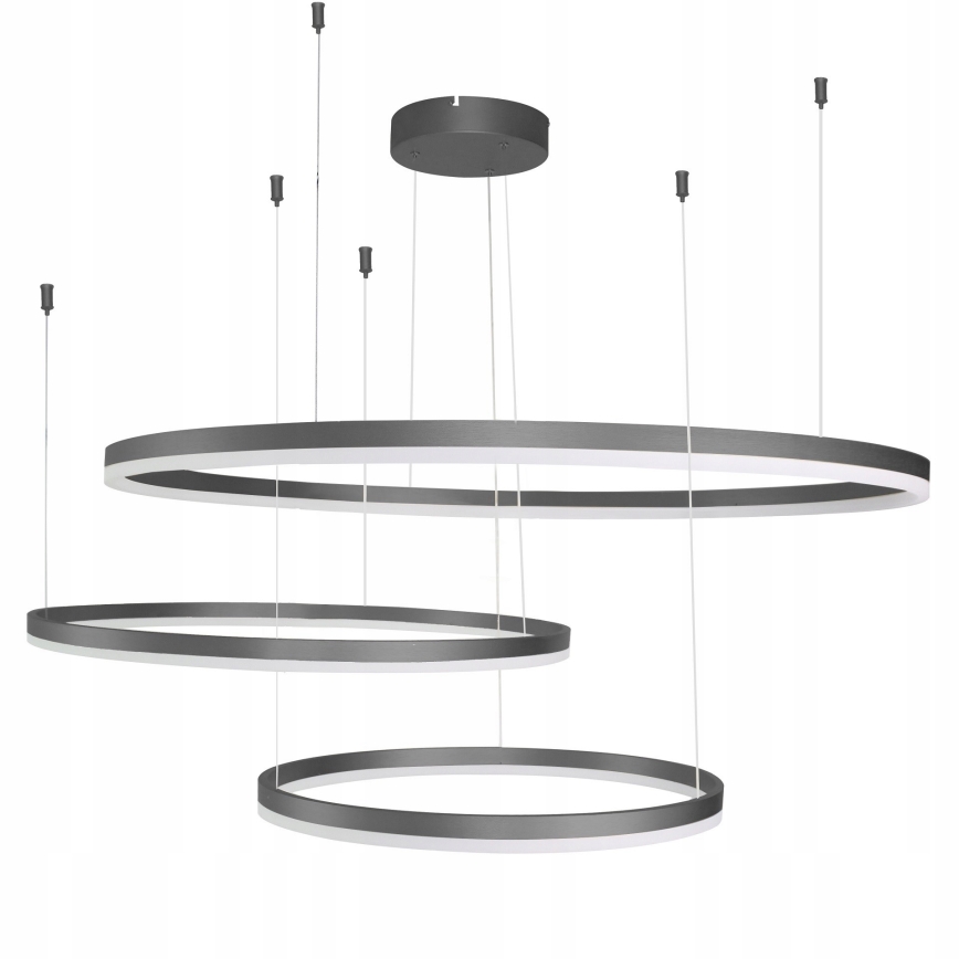 Azzardo AZ4707 - Lampadario a cavo LED HALO LED/130W/230V nero