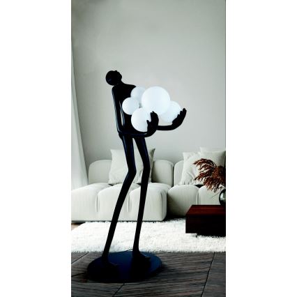 Azzardo AZ4985 - Lampada con piedistallo ATLAS 6xE14/50W/230V 180 cm resina