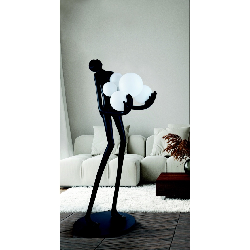 Azzardo AZ4985 - Lampada con piedistallo ATLAS 6xE14/50W/230V 180 cm resina