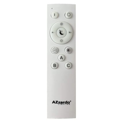 Azzardo AZ4992 - Plafoniera LED dimmerabile SANTANA LED/50W/230V oro + telecomando