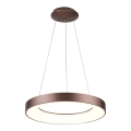 Azzardo AZ4998 - Lampadario LED su cavo SANTANA LED/30W/230V marrone