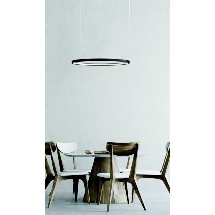 Azzardo AZ5016 -Lampadario a sospensione con filo LED dimmerabile AGNES LED/38W/230V diametro 48 cm nero