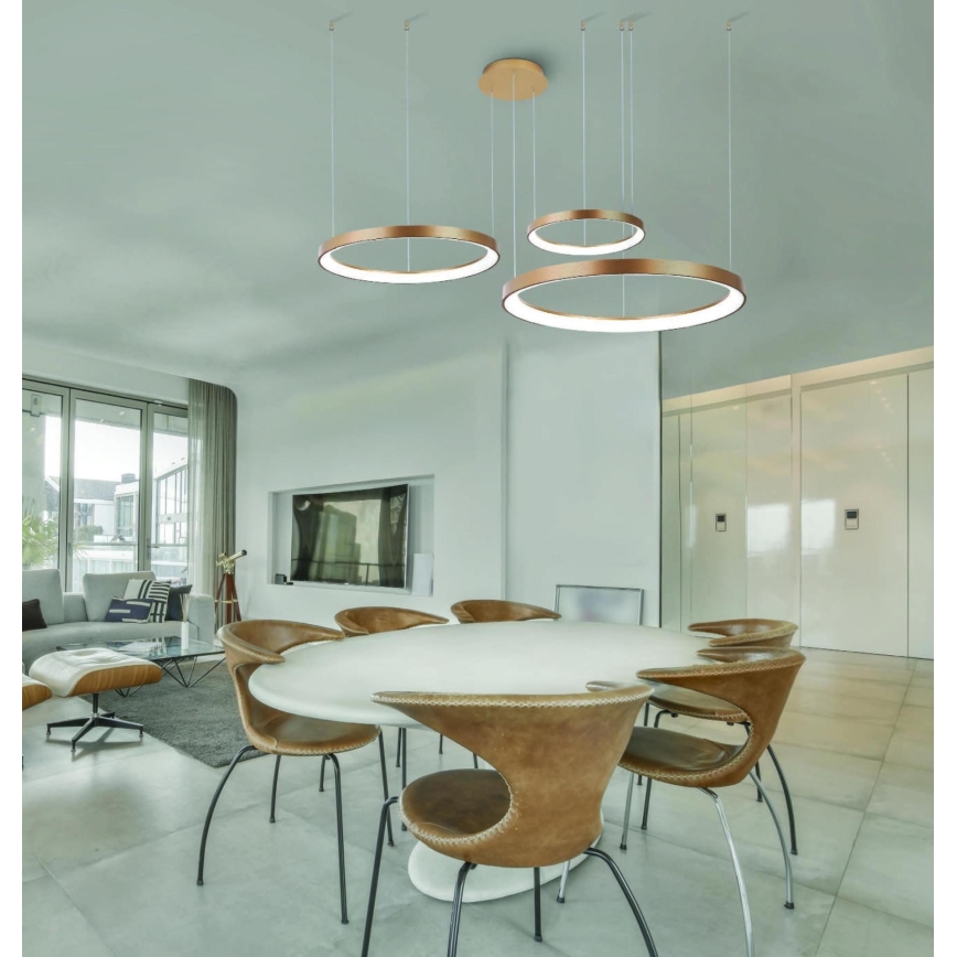 Azzardo AZ5023 - Lampadario con filo LED dimmerabile AGNES LED/60W/230V diametro 78 cm oro