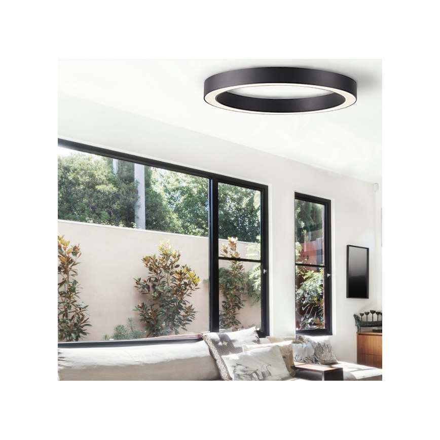 Azzardo AZ5032 - Plafoniera LED dimmerabile MARCO LED/50W/230V nero + telecomando