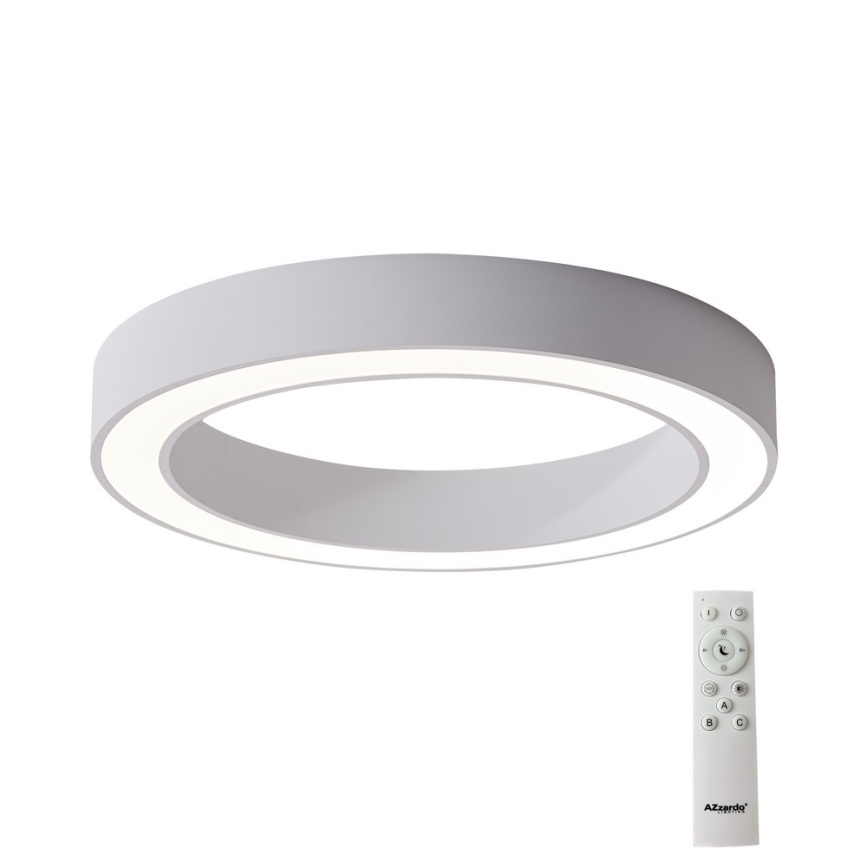 Azzardo AZ5034 - Plafoniera LED dimmerabile MARCO LED/60W/230V bianco + telecomando