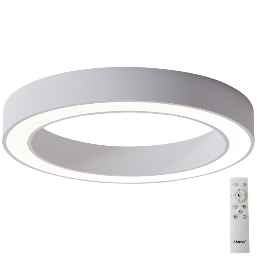 Azzardo AZ5040 - Plafoniera LED dimmerabile MARCO LED/100W/230V bianco + telecomando