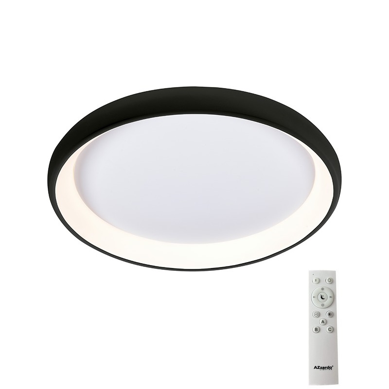 Azzardo AZ5072 - Plafoniera LED dimmerabile ANTONIO LED/50W/230V nero + telecomando