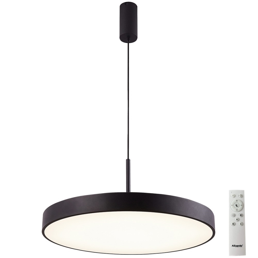 Azzardo AZ5091 - Lampadario a sospensione con filo LED dimmerabile MARCELLO LED/60W/230V nero + telecomando