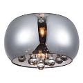 Azzardo - Vetro di ricambio per lampadario BURN diametro 22 cm
