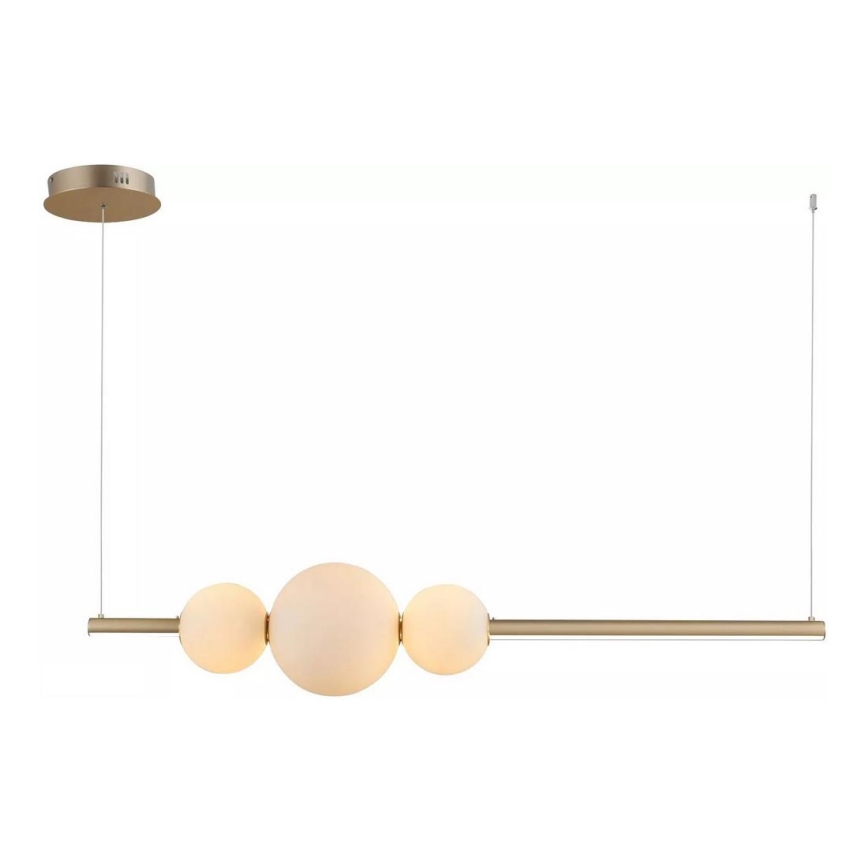 Azzardo - Vetro di ricambio per lampadario SANDRA bianco - piccolo diametro 15 cm