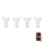B.K. Licht 1261 - SET 4x Lampadina LED dimmerabile GU10/5,5W/230V Wi-Fi Tuya 2700K