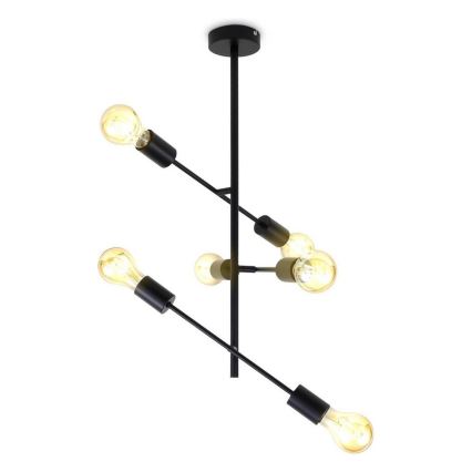 B.K. Licht 1344 - Lampadario su palo 6xE27/60W/230V