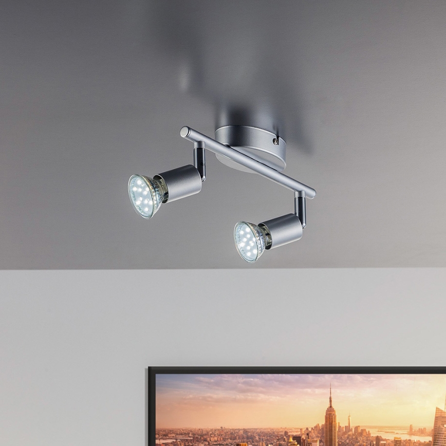 B.K.Licht - Luce Spot a LED 2xGU10/3W/230V 3000K