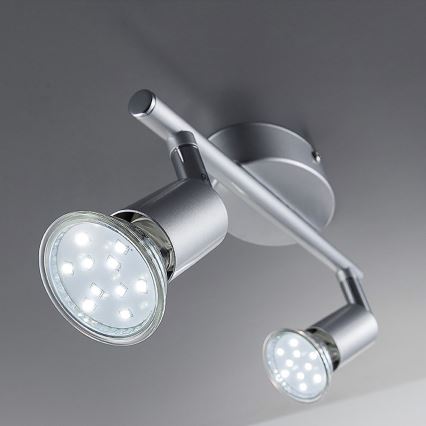B.K.Licht - Luce Spot a LED 2xGU10/3W/230V 3000K