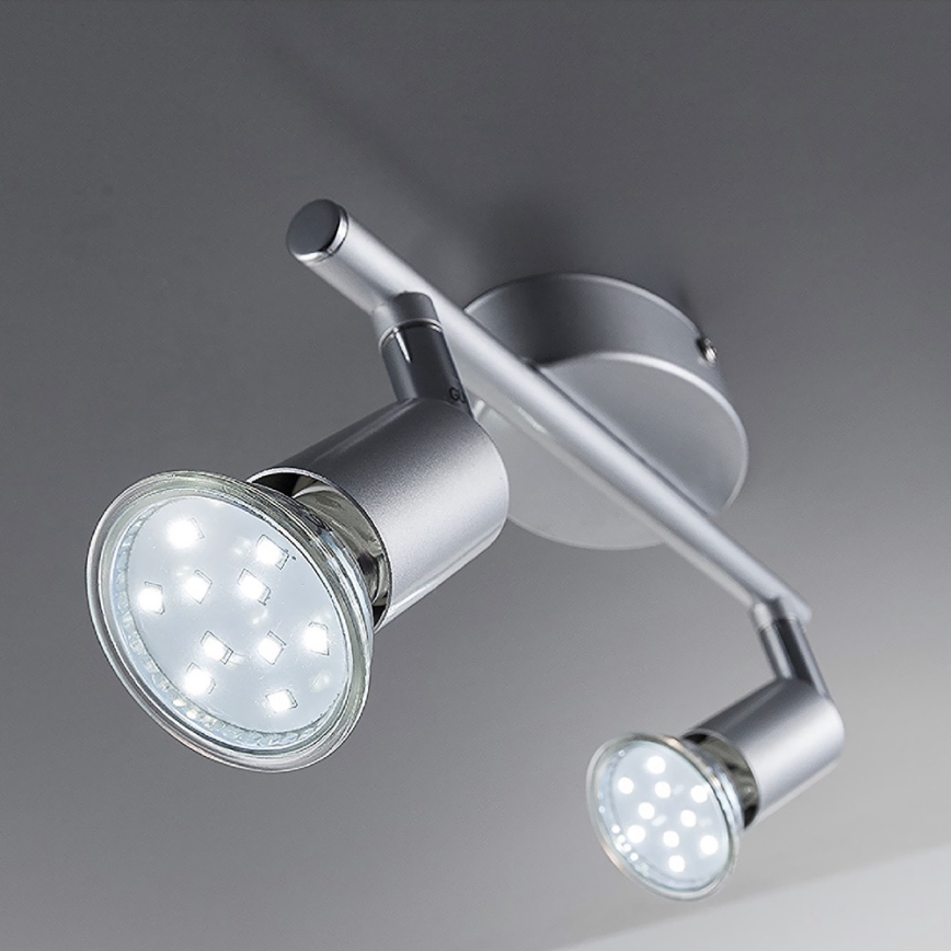 B.K.Licht - Luce Spot a LED 2xGU10/3W/230V 3000K