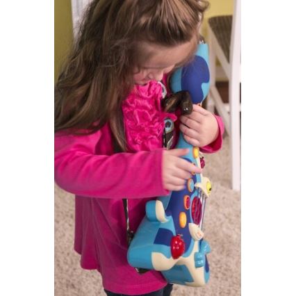 B-Toys - Chitarra elettrica per bambini Dog Woofer 3xAA