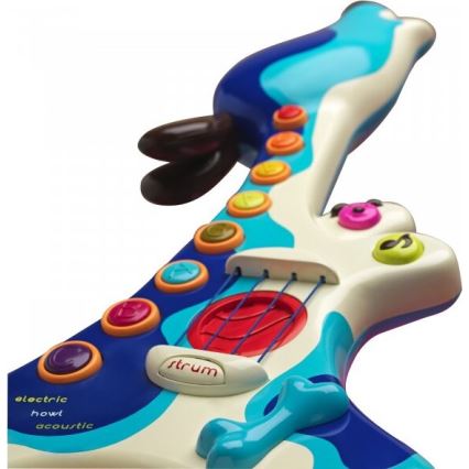 B-Toys - Chitarra elettrica per bambini Dog Woofer 3xAA