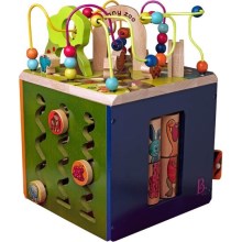 B-Toys - Cubo interattivo Zoo gomma fig