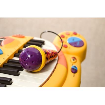 B-Toys - Pianoforte per bambini con microfono Cat 4xAA